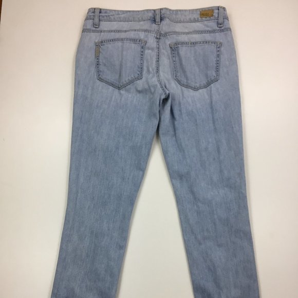 PAIGE Silver Rhinestone JIMMY JIMMY SKINNY Jeans - Picture 7 of 11